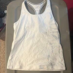 Calvin Klein White Racerback Tank Top